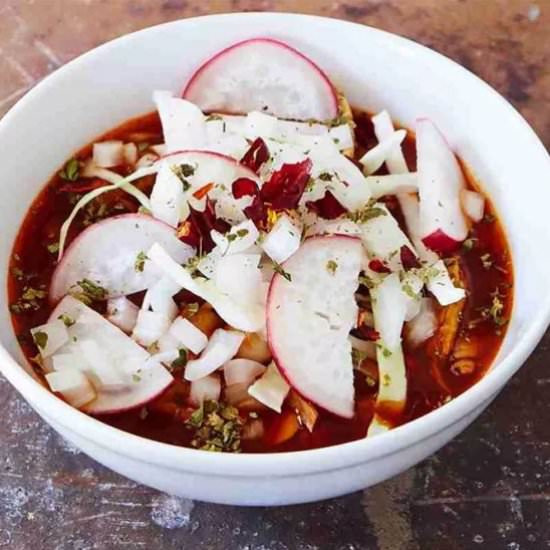 Red Pork Pozole - Recipe photo by MexicanFoodJournal