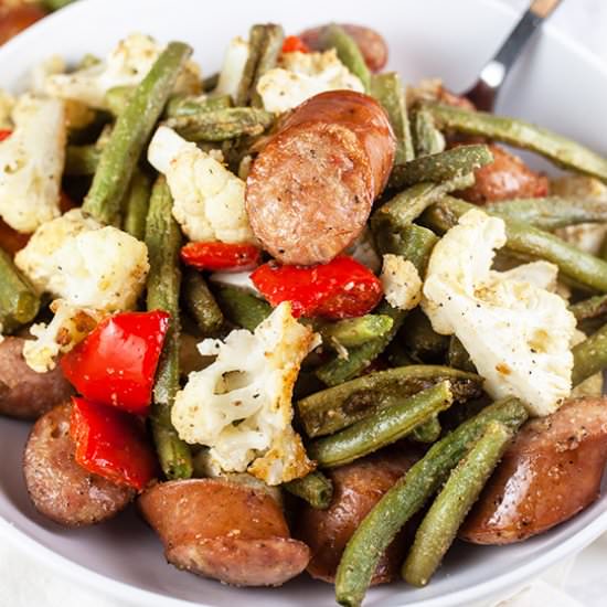 Sheet Pan Chicken Sausage Dinner - Recipe photo by therusticfoodie