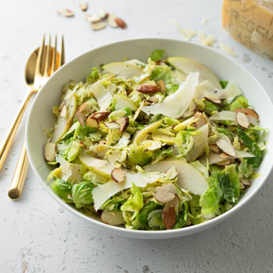 Shredded Brussels Sprouts Salad - Recipe photo by InquiringChef