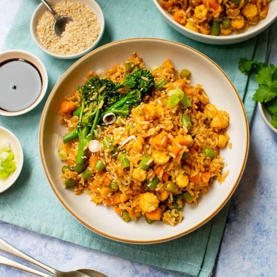 Vegan Kimchi Fried Rice - Recipe photo by veganpunks