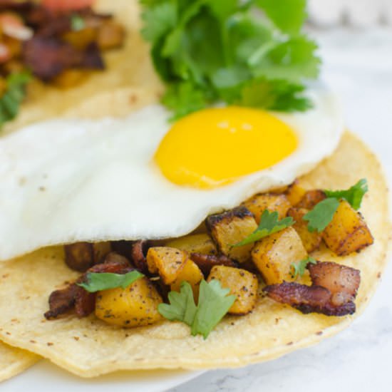Butternut Squash Breakfast Tacos - Recipe photo by fakeginger