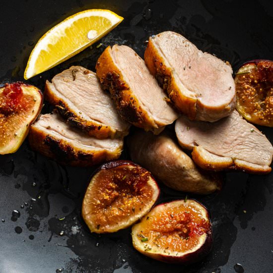 Figs and Seared Duck Breasts - Recipe photo by GiangisKitchen