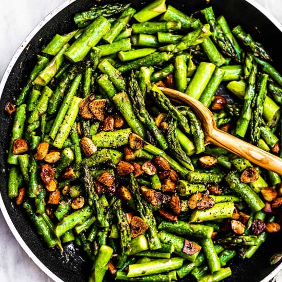 Garlic Butter Asparagus - Recipe photo by The Endless Meal