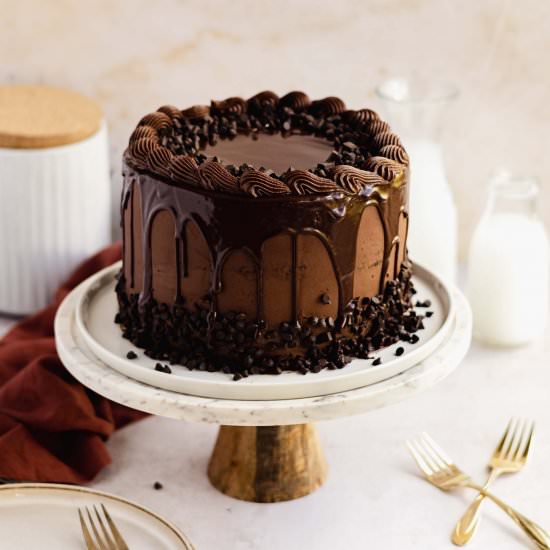 Triple Chocolate Cake - Recipe photo by FlouringKitchen