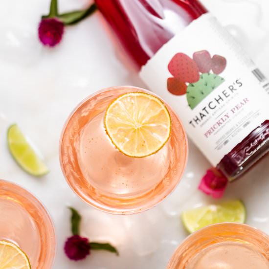 Prickly Pear Royale Cocktail - Recipe photo by poshlittledesigns