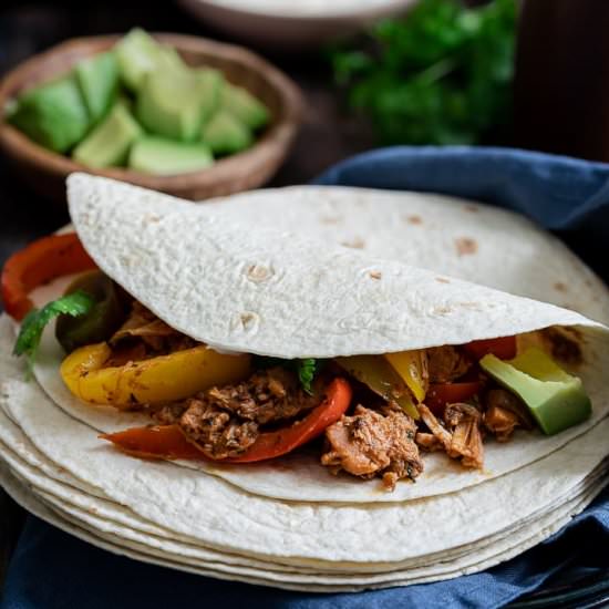 Spicy Jackfruit Fajitas - Recipe photo by The Last Food Blog