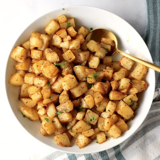 Easy Roasted Breakfast Potatoes - Recipe photo by My Life After Dairy