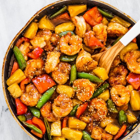 Pineapple Shrimp Stir Fry - Recipe photo by The Endless Meal