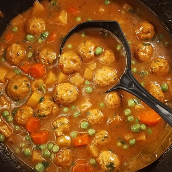 Chicken Meatball Stew - Recipe photo by The Inspirational Nook