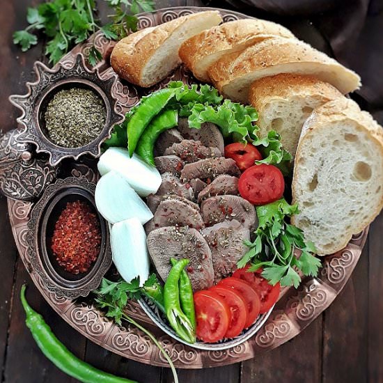 Turkish Food Recipe; Dil Söğüş - Recipe photo by MyHomeDiaryinTurkey
