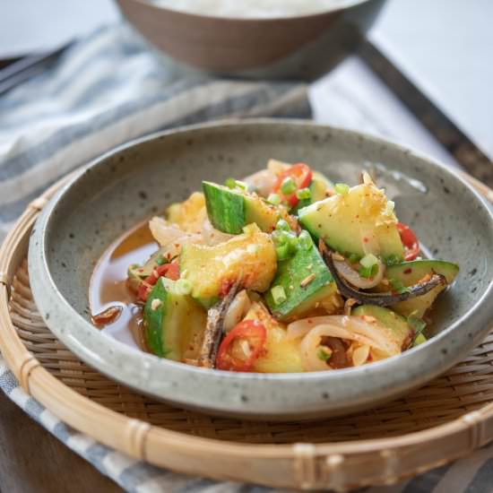 Korean Zucchini Side Dish - Recipe photo by beyondkimchee