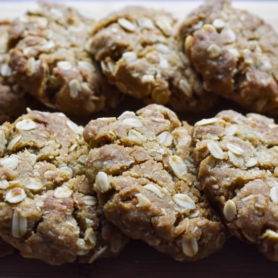 Easy to make Anzac Biscuits - Recipe photo by bakewithamy