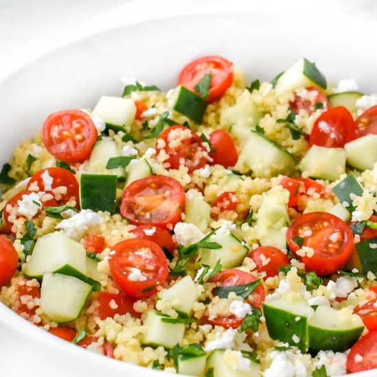 Mediterranean Couscous Salad - Recipe photo by Herbs and Flour