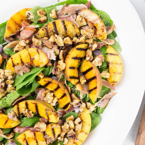 Peach and Bacon Salad - Recipe photo by lovefoodnourish
