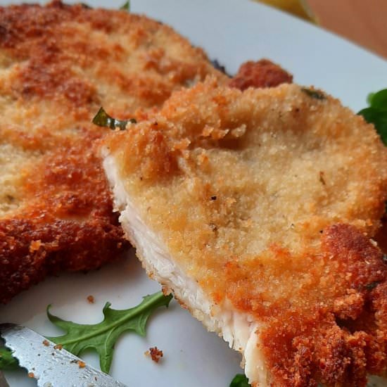 Crispy Chicken Cutlets - Recipe photo by The Bella Vita