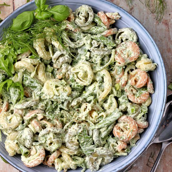 Green Goddess Pasta Salad (vegan) - Recipe photo by veganwithgusto