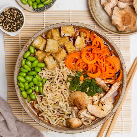 Easy Vegan Miso Ramen - Recipe photo by dailydish