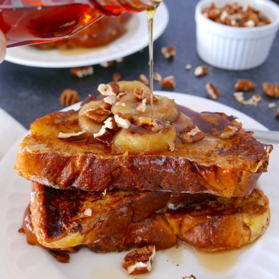 French Toast w/ Caramelized Bananas - Recipe photo by gastronotherapy