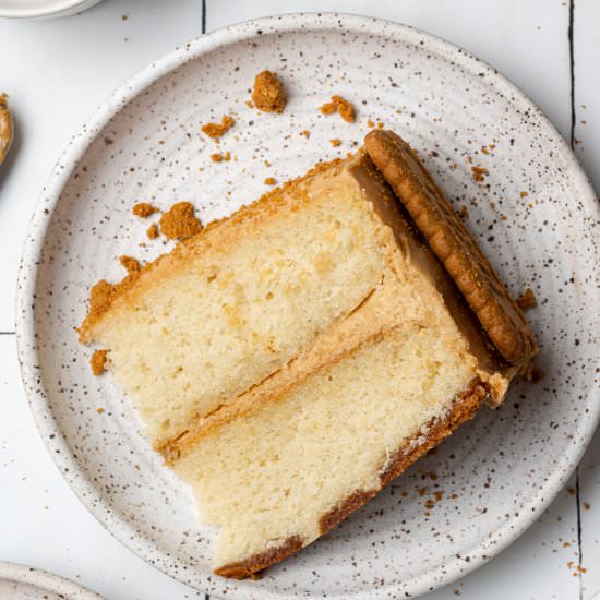Biscoff Cookie Butter Cake - Recipe photo by cookiedoughdiaries