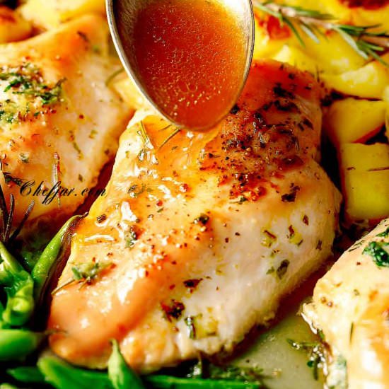 Baked Chicken Breasts and Veggies - Recipe photo by Chefjar