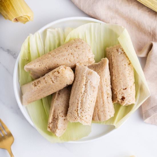Sweet Corn Tamales (Vegan) - Recipe photo by brokebankvegan