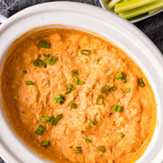 Crockpot Buffalo Chicken Dip - Recipe photo by FoodFolksandFun