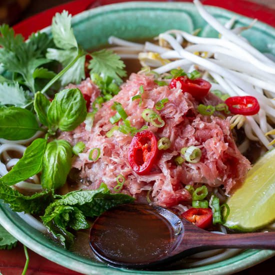 Gluten Free Pho Bo (Beef Pho) - Recipe photo by Healthy World Cuisine