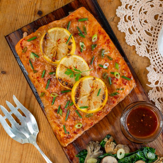 best cedar planked salmon - Recipe photo by a zest for life
