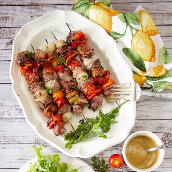 No Marinade Lamb Kabobs - Recipe photo by iwilkerson