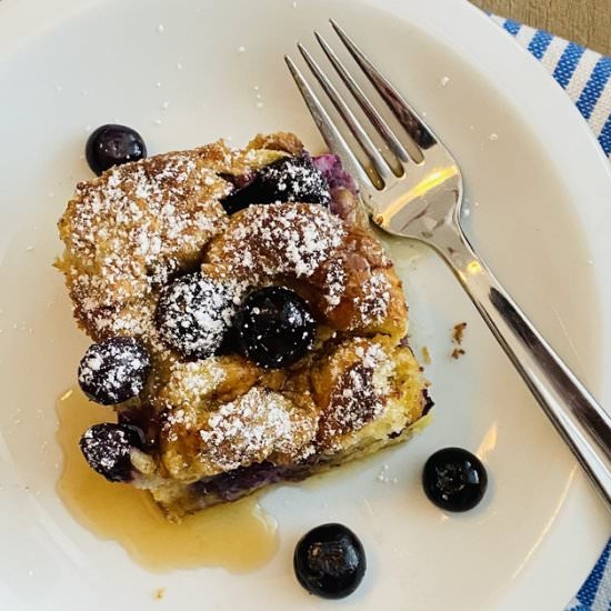 French Toast Croissant Casserole - Recipe photo by amycaseycooks