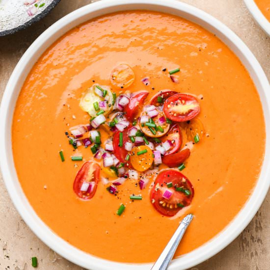 The Best Healthy Gazpacho - Recipe photo by nyssas_kitchen