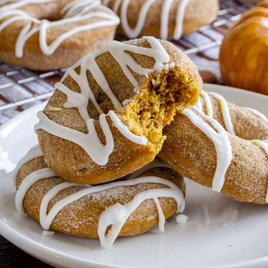 Low Sodium Pumpkin Cake Donut - Recipe photo by losofoodie