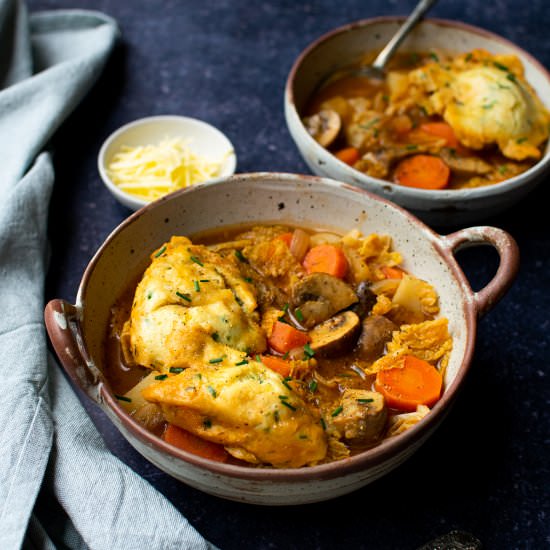 Vegan Stew and Dumplings - Recipe photo by veganpunks