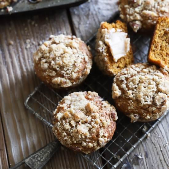 Pumpkin Muffins with Maple Butter - Recipe photo by butternutandsage