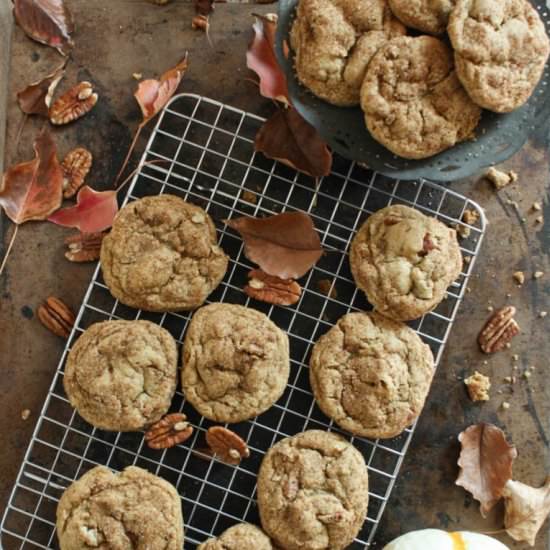 Chewy Pumpkin Snickerdoodle Cookies - Recipe photo by butternutandsage