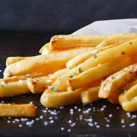 Instant Pot Air Fryer Frozen Fries - Recipe photo by PaintTheKitchenRed