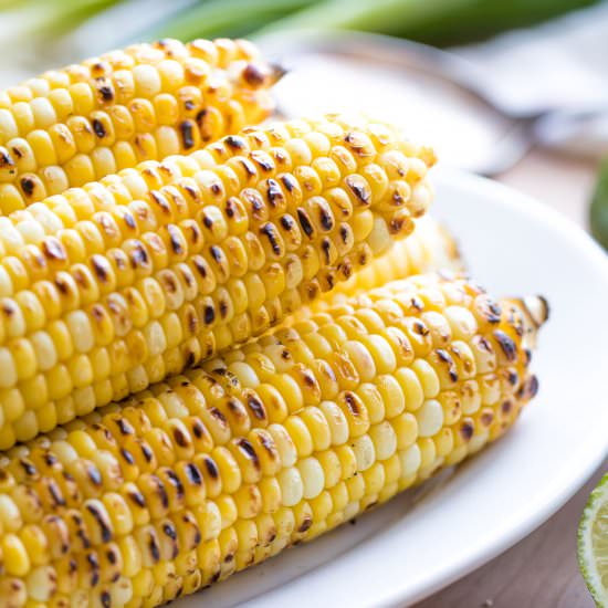 Grilled Corn on the Cob - Recipe photo by Two Healthy Kitchens