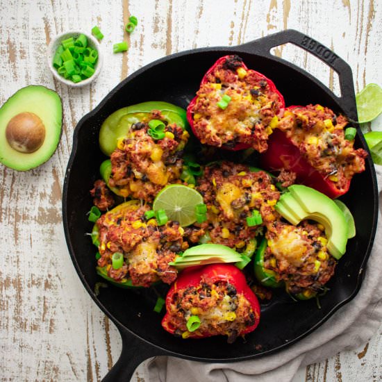 Healthy Stuffed Peppers - Recipe photo by Jillianshealthfuleats