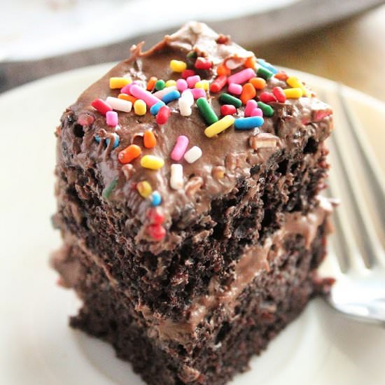 Crock Pot Chocolate Cake - Recipe photo by countertopcooking