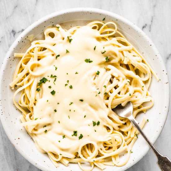 Vegan Cauliflower Alfredo Sauce - Recipe photo by The Endless Meal