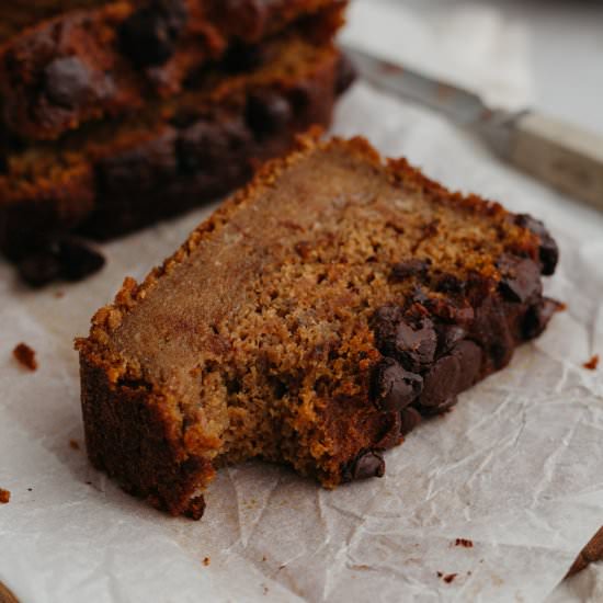 Healthy Pumpkin Banana Bread - Recipe photo by alpineella