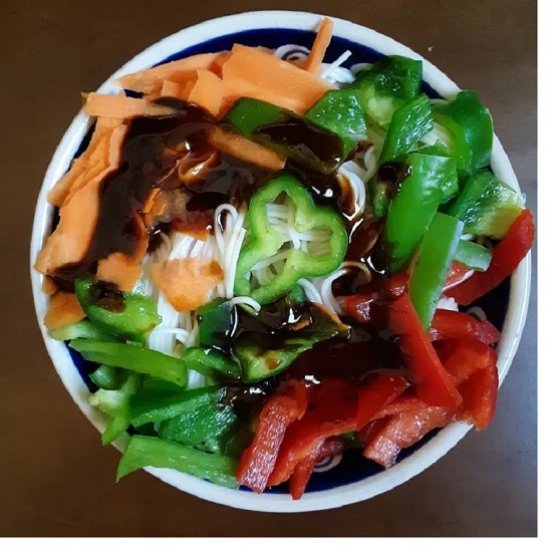 Somen Noodle Salad (Vegan) - Recipe photo by seasonalcookbook