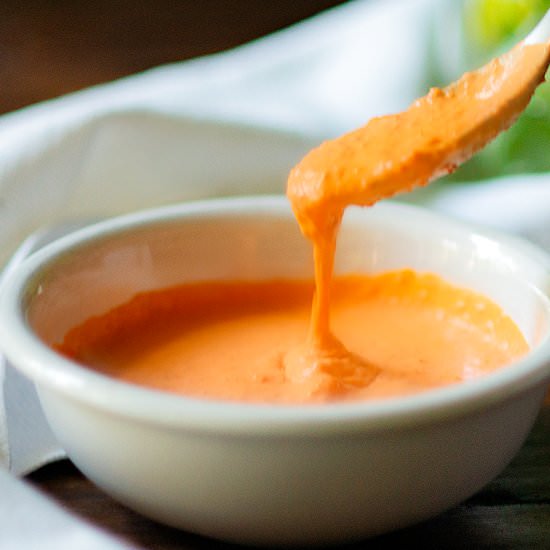 Recipe for Roasted Red Pepper Sauce - Recipe photo by Chicken Fried Kitchen