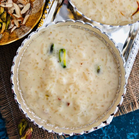 instant pot kheer (rice pudding) - Recipe photo by easyindiancookbook