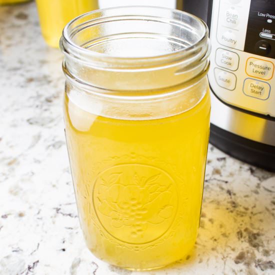 How to Make Bone Broth in an IP - Recipe photo by HurriedHealthNut