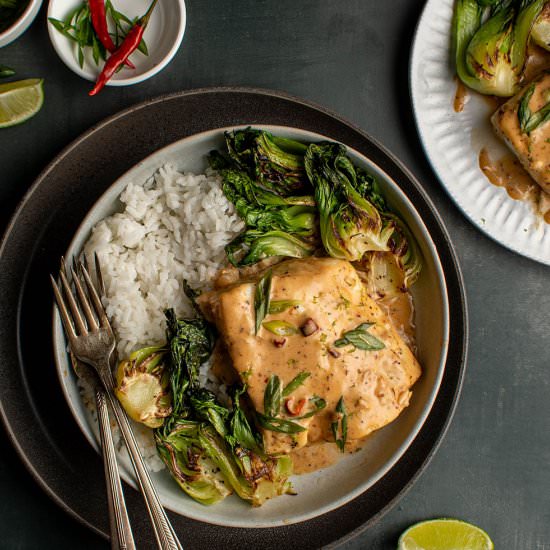 Miso chili lime sea bass - Recipe photo by cherryonmysundae