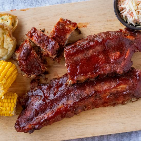 Sticky Pork Ribs - Recipe photo by ATastyKitchen