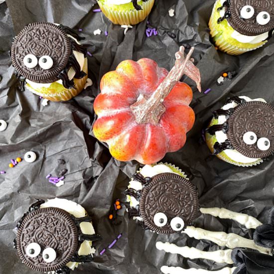 HALLOWEEN SPIDER CUPCAKES - Recipe photo by gathering beauty