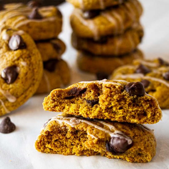 Pumpkin Chocolate Chip Cookies - Recipe photo by The HoneyBee