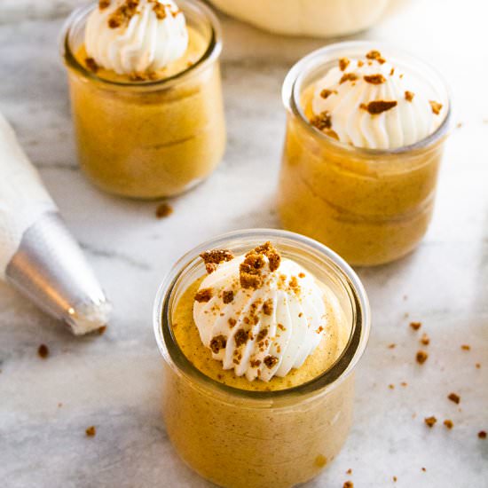 Pumpkin Mousse - Recipe photo by The HoneyBee